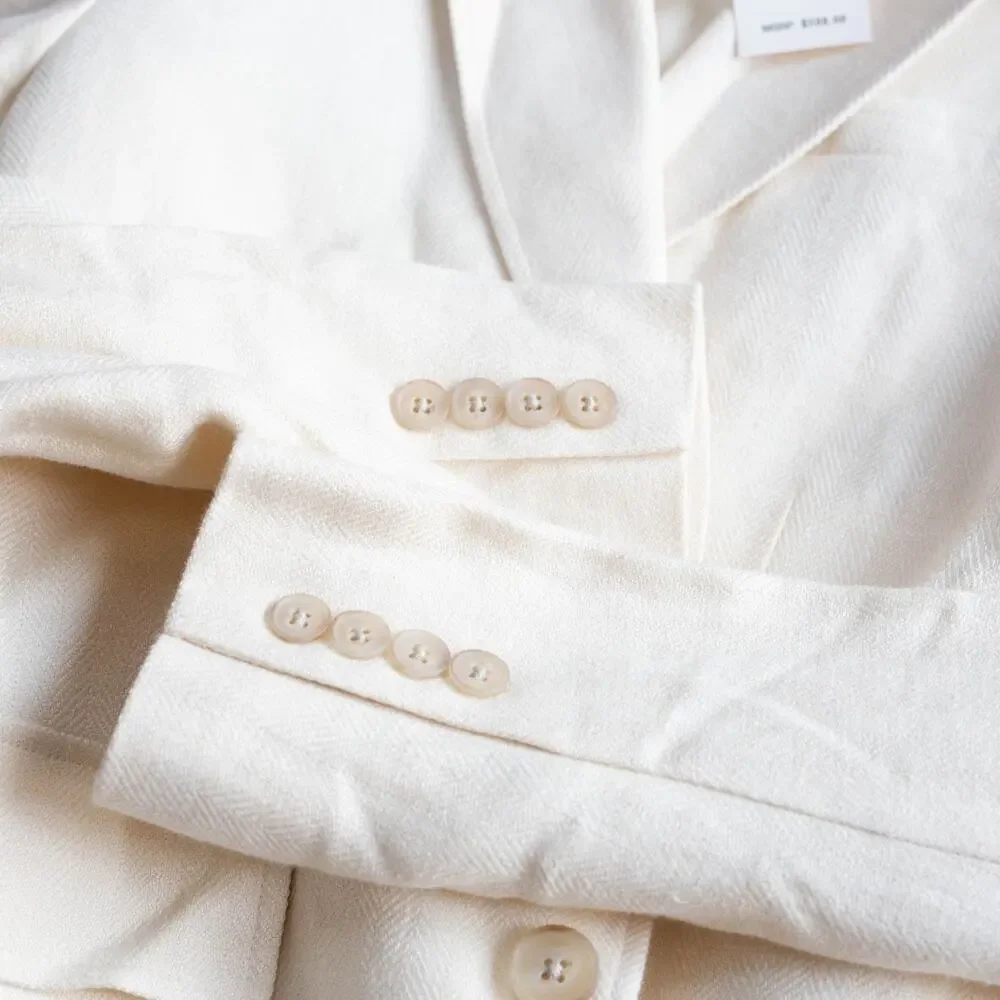 Polo Ralph Lauren Linen Blazer in White - Size 14 - Picture 6 of 8